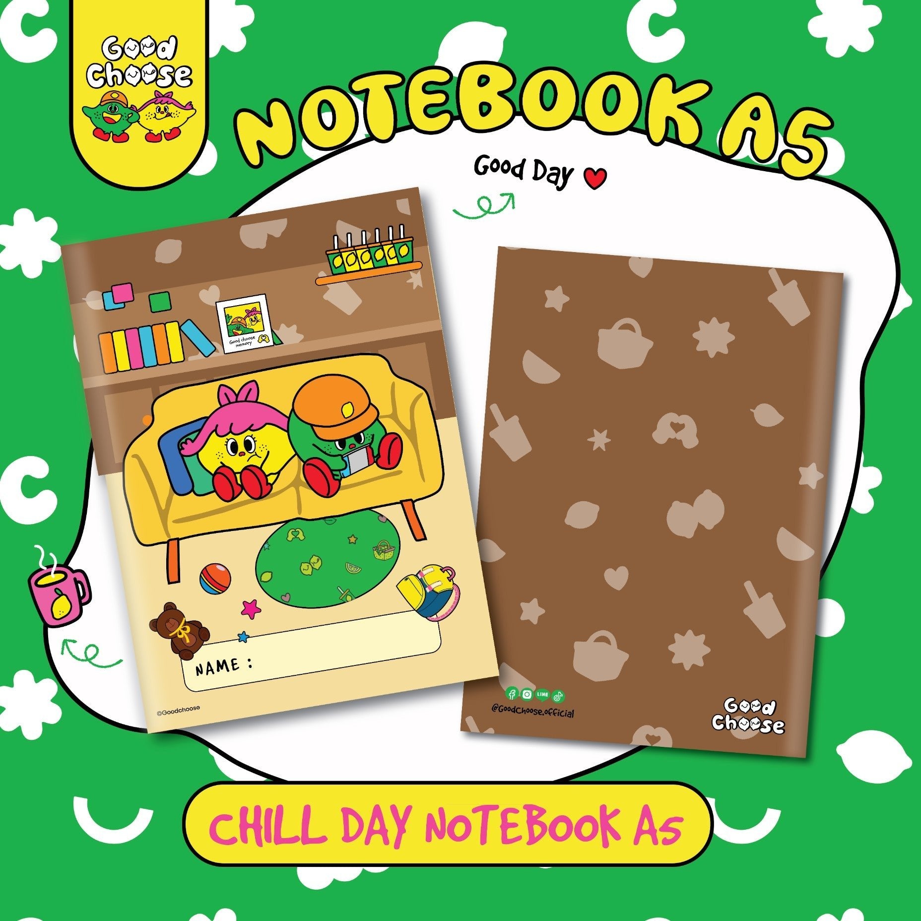 Chill Day Kids Notebook A5 - Good Choose