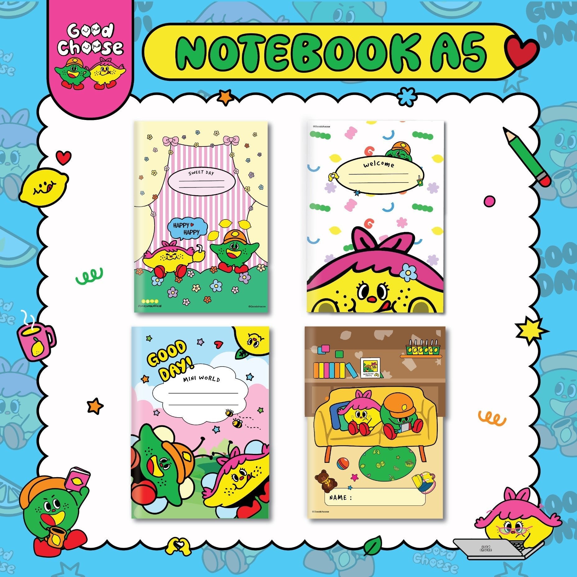 Good Day Kids Notebook A5 - Good Choose