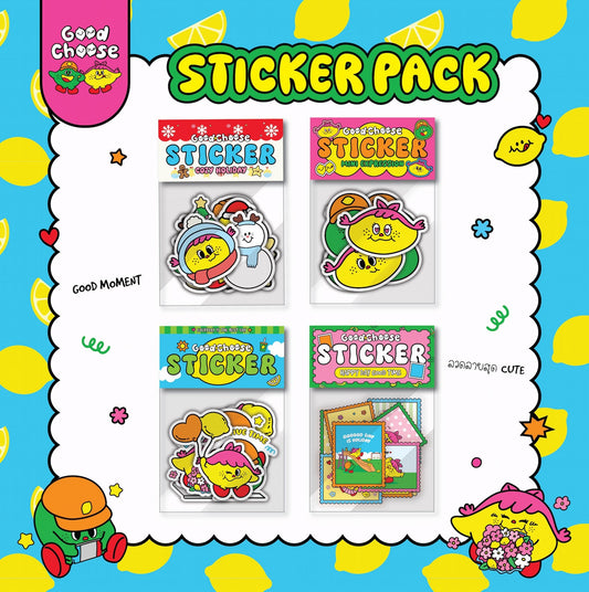 Cozy Holiday Sticker Pack - Good Choose