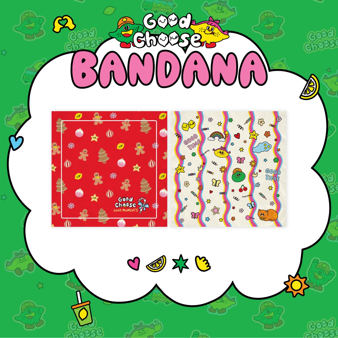 Red Christmas Bandana (2025 edition) - Good Choose
