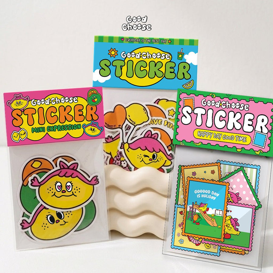 Sticker Pack Goodchoose สติกเกอร์ไดคัทน่ารัก พร้อมแปะได้ทันที - Good Choose