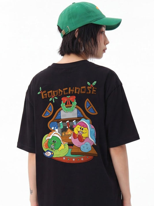 GOODCHOOSE Christmas Tshirt Black Freesize - Good Choose