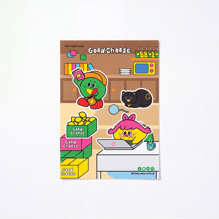 Lumimiworld | Sticker A6 สำหรับติดตกแต่ง - Good Choose