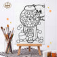 Lumimiworld | Coloring frame เซ็ทเฟรมระบายสี พร้อมสีและพู่กัน