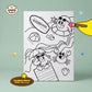 Lumimiworld | Coloring frame เซ็ทเฟรมระบายสี พร้อมสีและพู่กัน